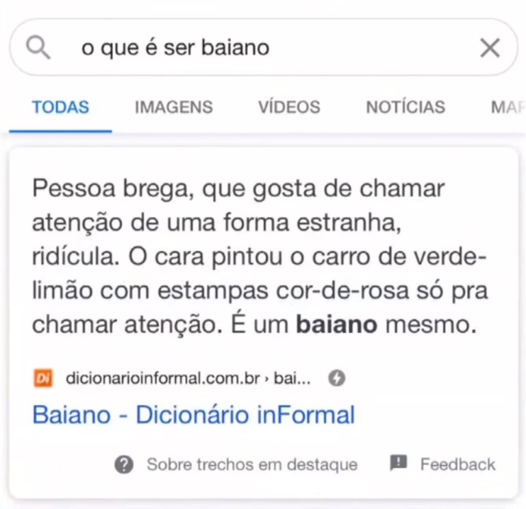 Definição de baiano em site gera polêmica na internet e influencers rebatem: ‘A gente chama atenção na pesquisa, literatura e cultura’
