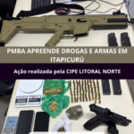 CIPE Litoral Norte reforça combate ao crime e apreende metralhadora em Itapicuru no mês de agosto
