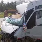 Grave acidente entre van e caminhão-tanque deixa uma vítima fatal na BA-233, entre Esplanada e Acajutiba