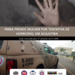 Mulher é presa suspeita de tentativa de homicídio em Acajutiba