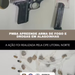 CIPE Litoral Norte realiza ação com apreensão de arma e drogas em Alagoinhas