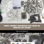 PMBA prende dois suspeitos com drogas durante ação em Aporá