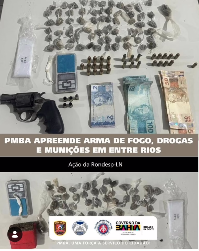 Suspeito é baleado em confronto com a PM durante operação de combate ao tráfico em Entre Rios