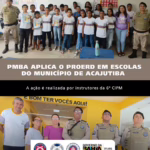 PM aplica programa de prevenção às drogas em escolas de Acajutiba