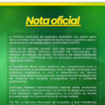 Câmara de Acajutiba emite nota de repúdio após agressão entre vereadores