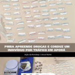 PMBA apreende drogas e conduz suspeito por tráfico em Aporá