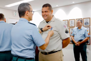 Cerimônia reuniu autoridades, familiares e integrantes da PM no Quartel do Comando Geral, em Aracaju — Foto: Divulgação/PMSE